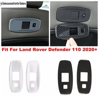 car seat back usb port panel frame cover trimfor land rover defender 110 2020 2021 2022 abs carbon fiber matte accessories