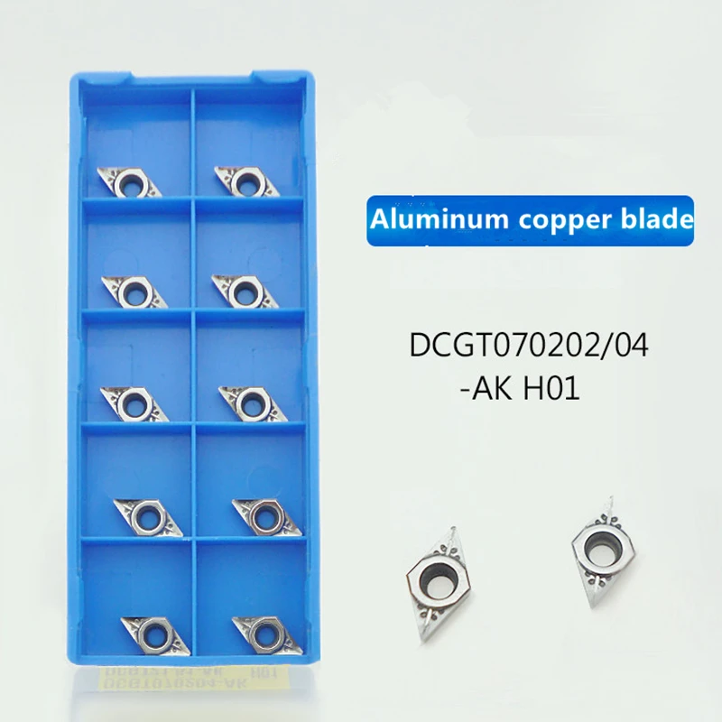 DCGT070204 AK H01 DCGT 070204 алюминиевое лезвие резака режущий инструмент ЧПУ Инструменты