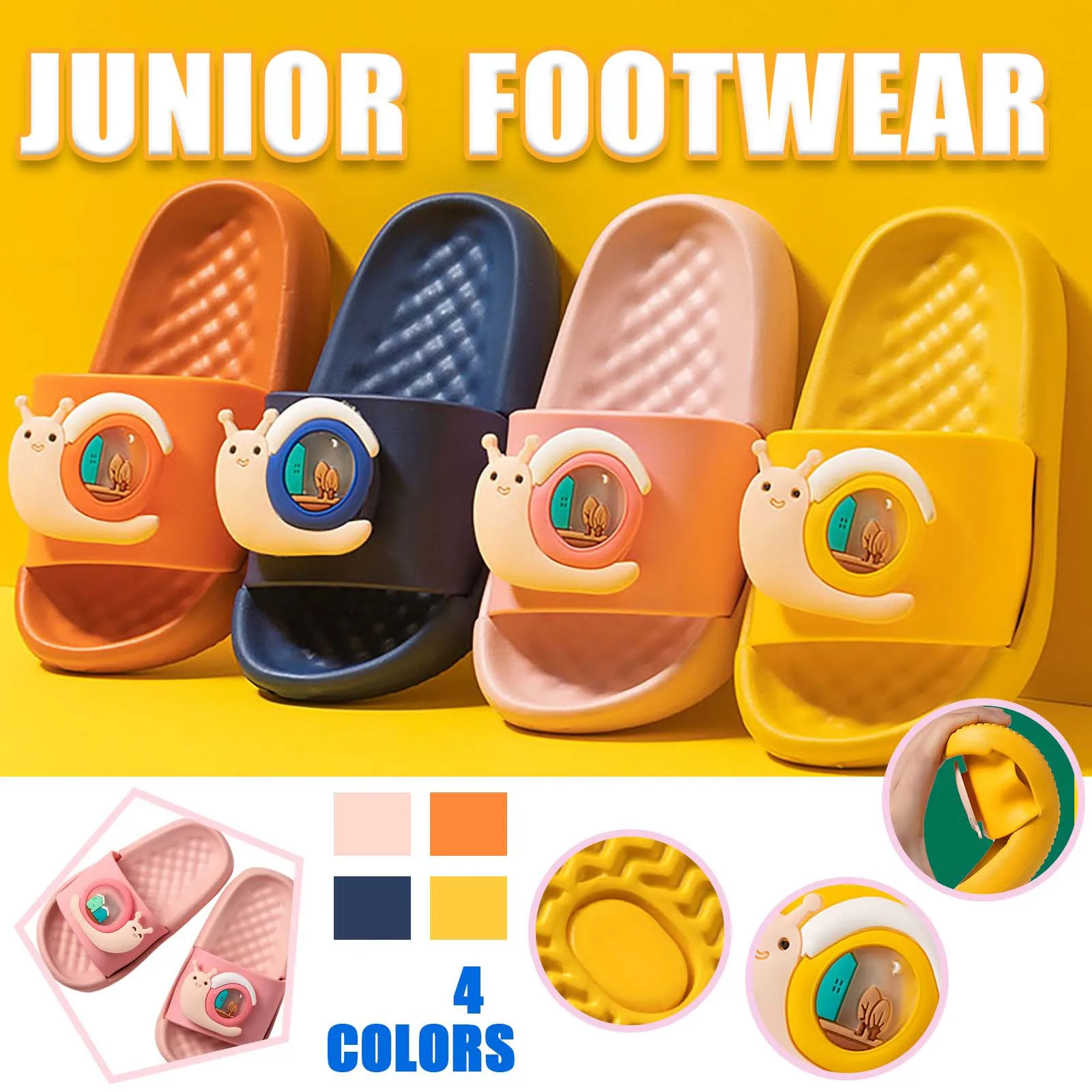 

3-11 year children slipper Summer Boys And Girls Eva Snail Soft Bottom Non-slip Children's Slippers sandalias niña verano