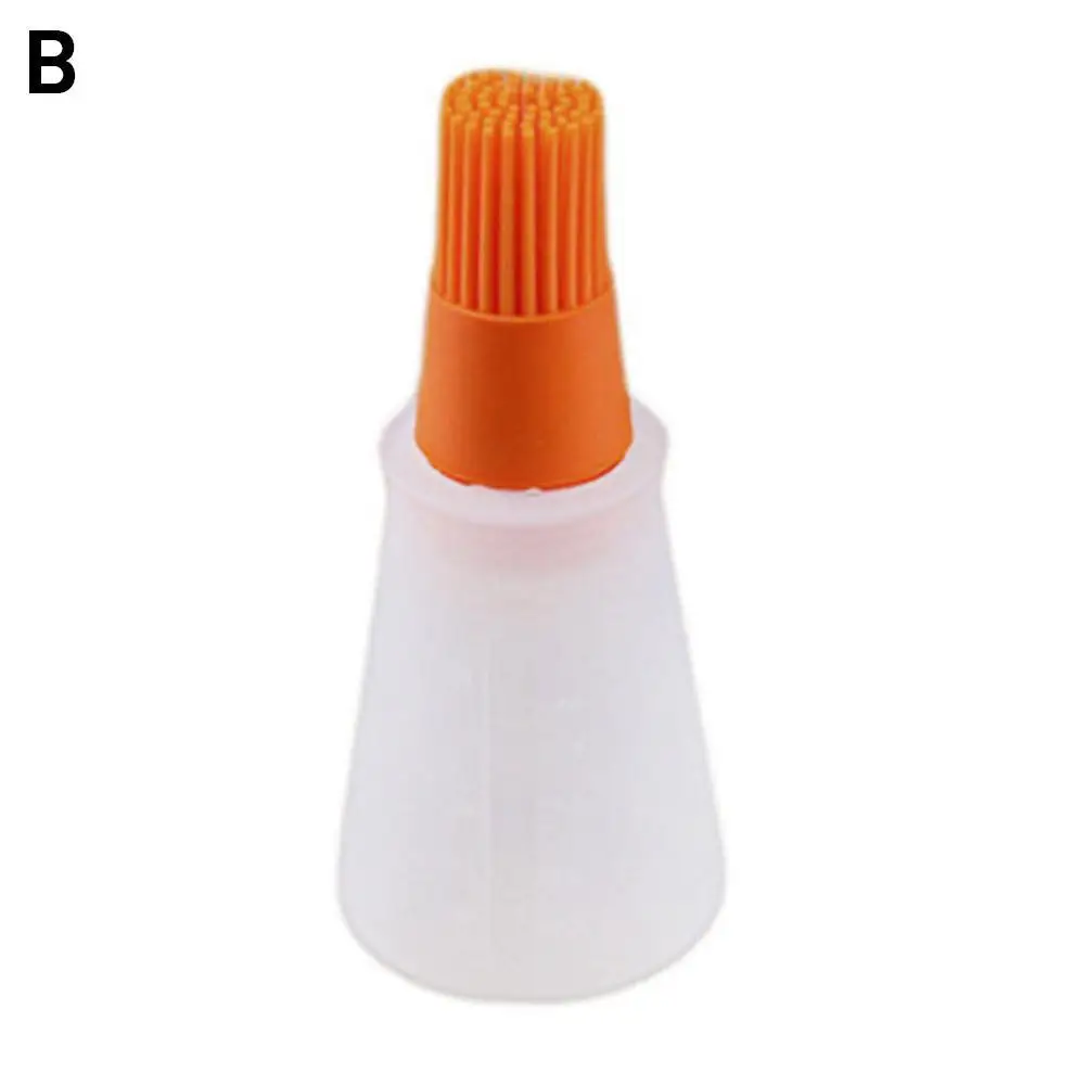 

Grill Oil Brushes Silicone Oil Bottle with Brush Portable Tool Barbecue High Resistant Pancake Temperature Baking For House H0I8