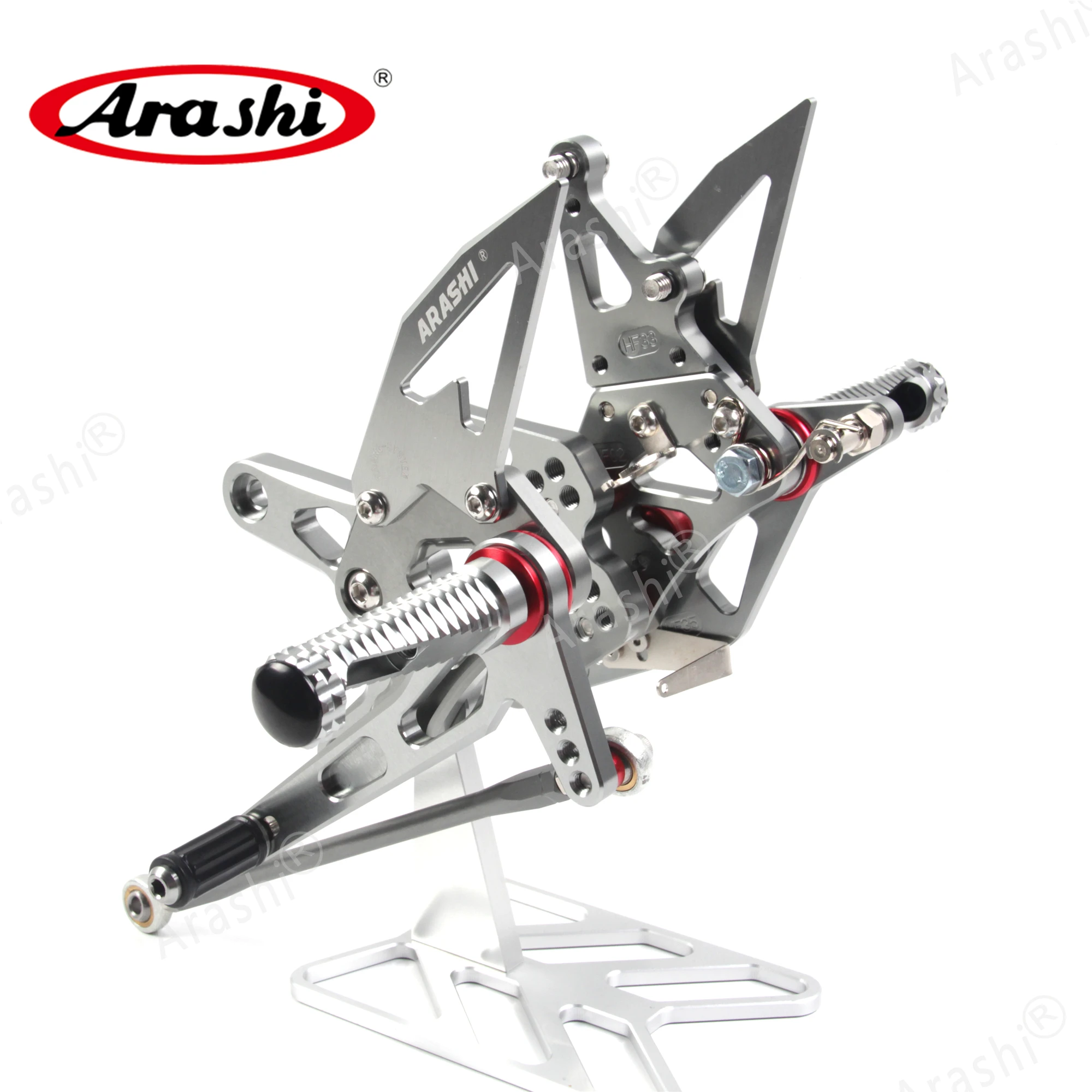 Араши ниндзя ZX6R CNC регулируемая подножка для ног KAWASAKI ZX-6R NINJA 2007 2008 Rearset подставка ZX