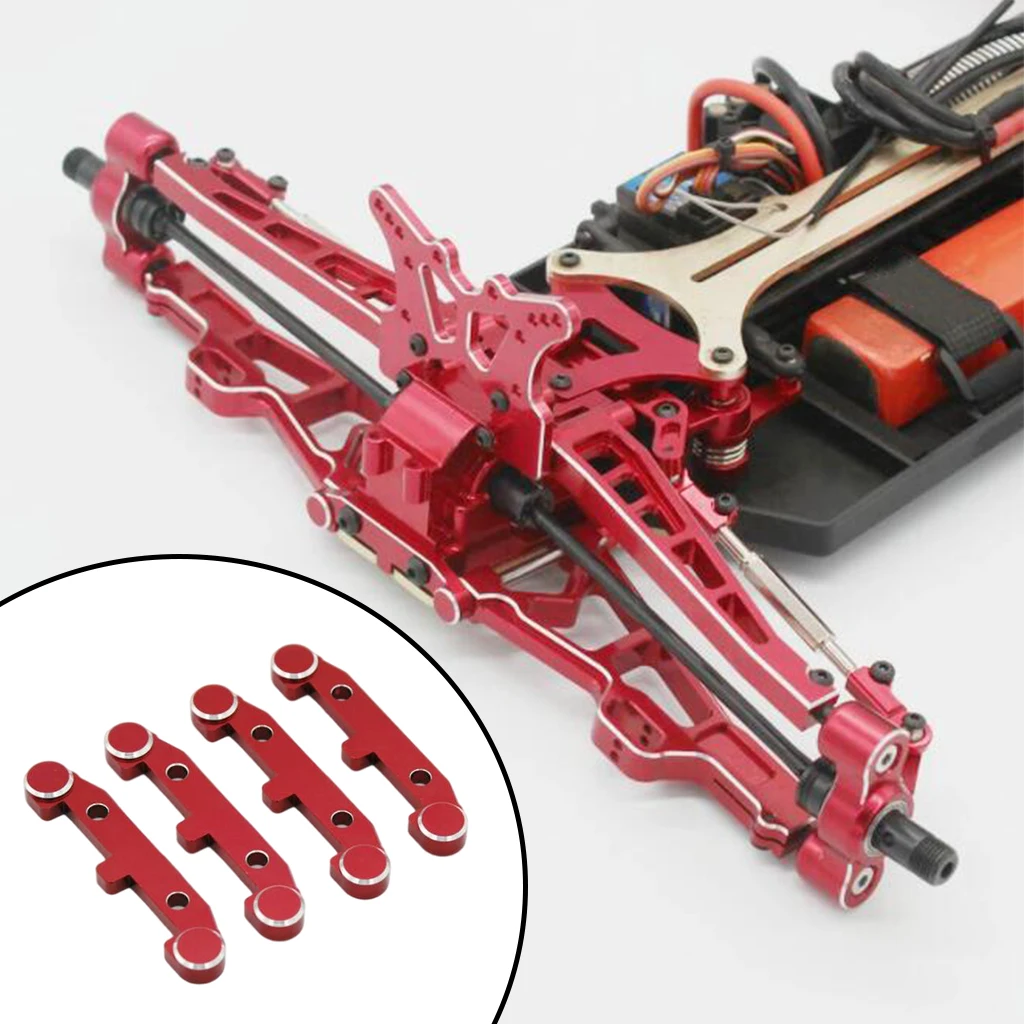 

4 шт. масштаб 1/10 RC алюминиевый сплав Нижняя рукоятка кодовая пластина для JLB запасных автомобилей