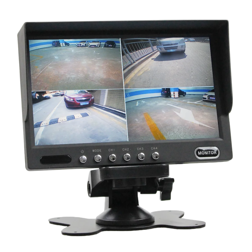 DIYKIT качество 7 &quot4 Сплит Quad дисплей TFT LCD цветной монитор заднего вида