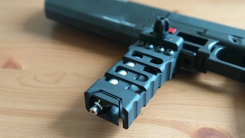 Велосипедное покрытие ручки тактический CNC Сверхлегкий алюминий СТРАЙКБОЛ СТИЛЬ QD вертикальная рукоятка Передняя рукоятка-а модуль подходит 20 мм Пикатинни