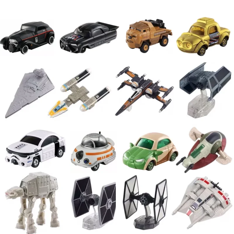 TOMY Cute Pocket Collection Mini Star Wars Spaceship Car Alloy Material Master Yoda R2-D2 Good Quality Exquisite Perfect Kid Gif