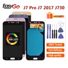 Super AMOLED для Samsung Galaxy J7 Pro LCD 2017 J730 SM-J730F J730FMDS J730F, ЖК-экран с сенсорным экраном и дигитайзером в сборе