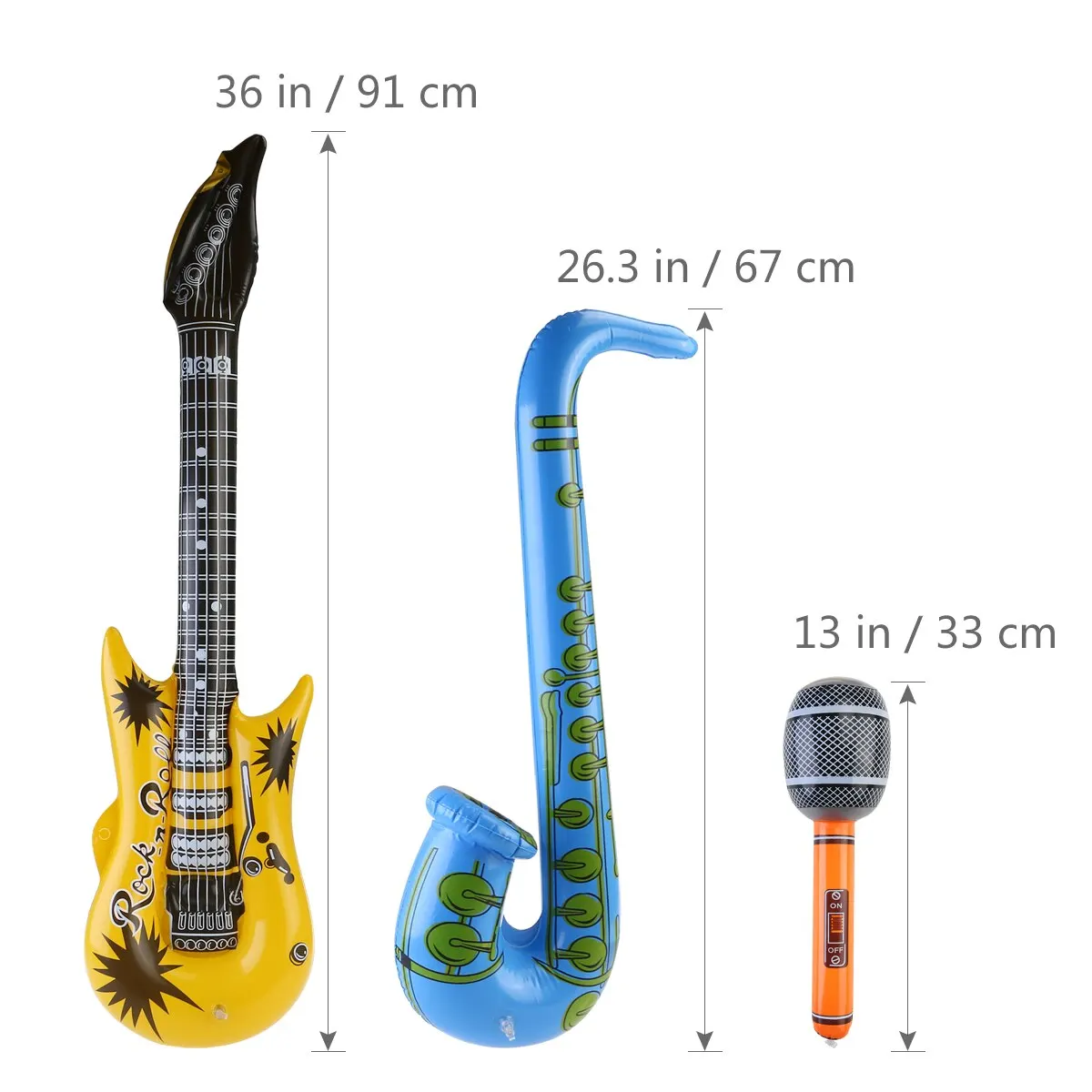 NUOLUX 1 шт. надувной инструмент гитарный саксофон микрофон музыкальная часть опора