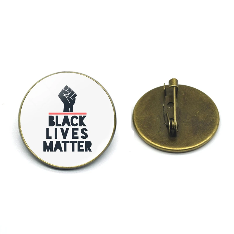 Брошь на булавке бронзовая брошь в форме кулака с надписью Black Lives Matter | Украшения