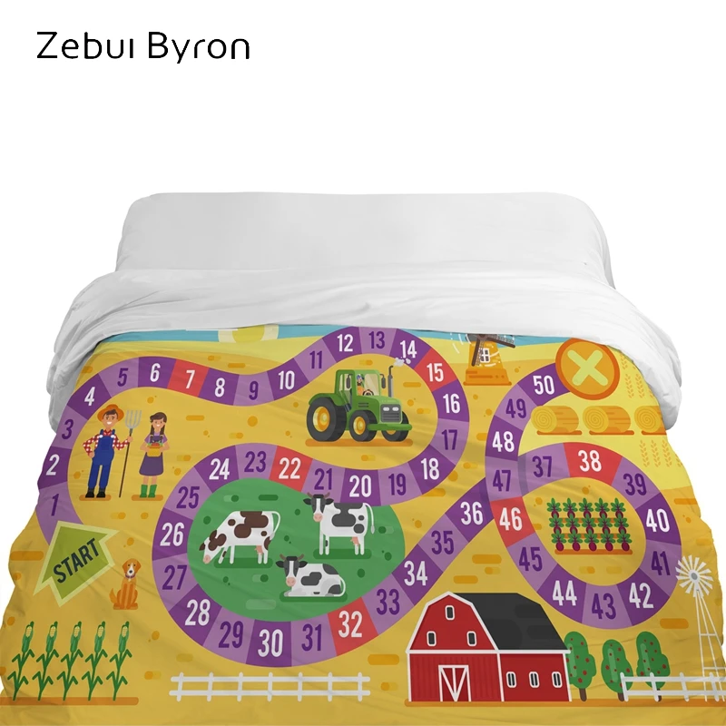 3D мультяшный пододеяльник одеяло/покрывало для детей/малышей/детей постельные