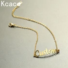 Индивидуальные имя браслет для женщин; Цвета: золотистый, серебристый Цвет из нержавеющей стали регулируемая арабский браслеты с буквами подарки оптом Jewelr
