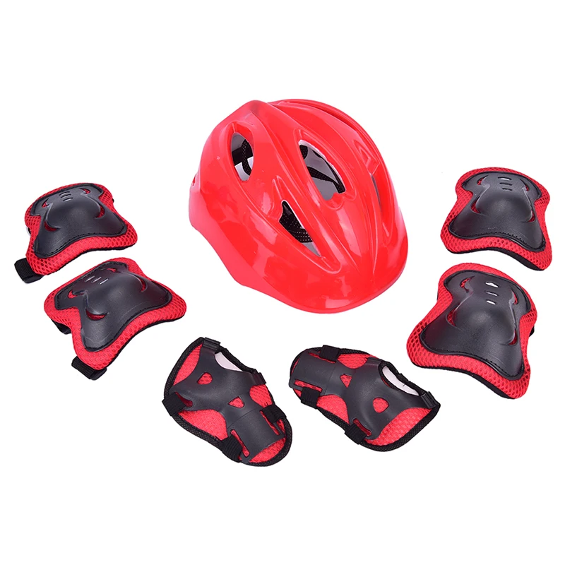 7 шт. роликовые коньки защитное снаряжение комплект детский шлем скейтборд