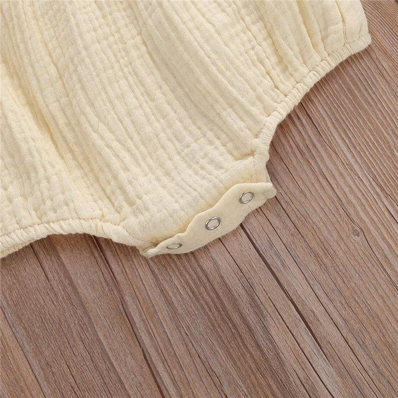 

Toddler Baby Girl Rainbow Print Clothes Sleeveless Backless Romper 2020 Summer Jumpsuit One Piece Cotton Outfit 0-24M