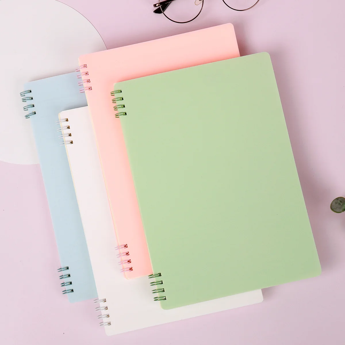 

Блокнот А5 B5 с цветной катушкой, 2022 планировщик, утолщенный скетчбук, студенческий блокнот Kawaii, записная книжка Morandi