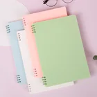 Блокнот А5 B5 с цветной катушкой, 2022 планировщик, утолщенный скетчбук, студенческий блокнот Kawaii, записная книжка Morandi