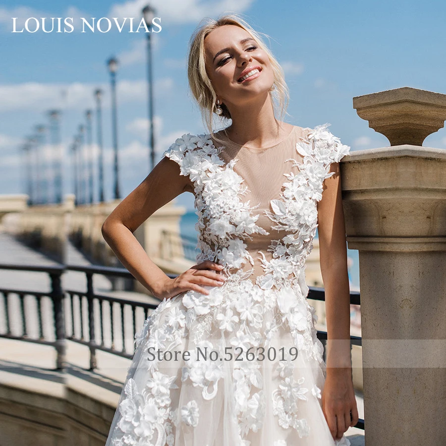 Бальное платье Louis Novias свадебное до пола свадебные платья легкое Аппликации