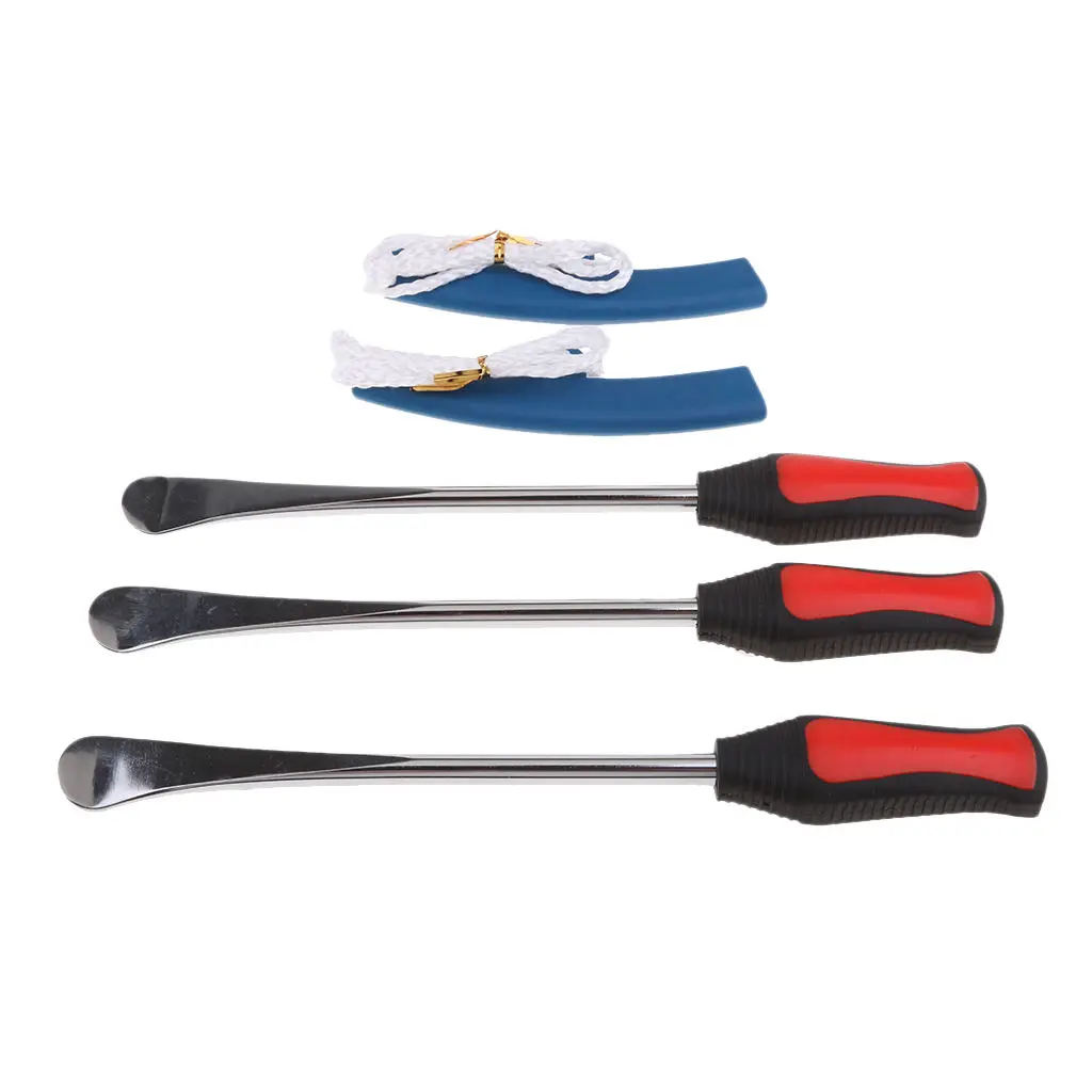 

5 Pcs Motorcycle Spoon Tire Iron Kit Tire Change Lever Tool Rim Protector Blue Motorcycle Accessories