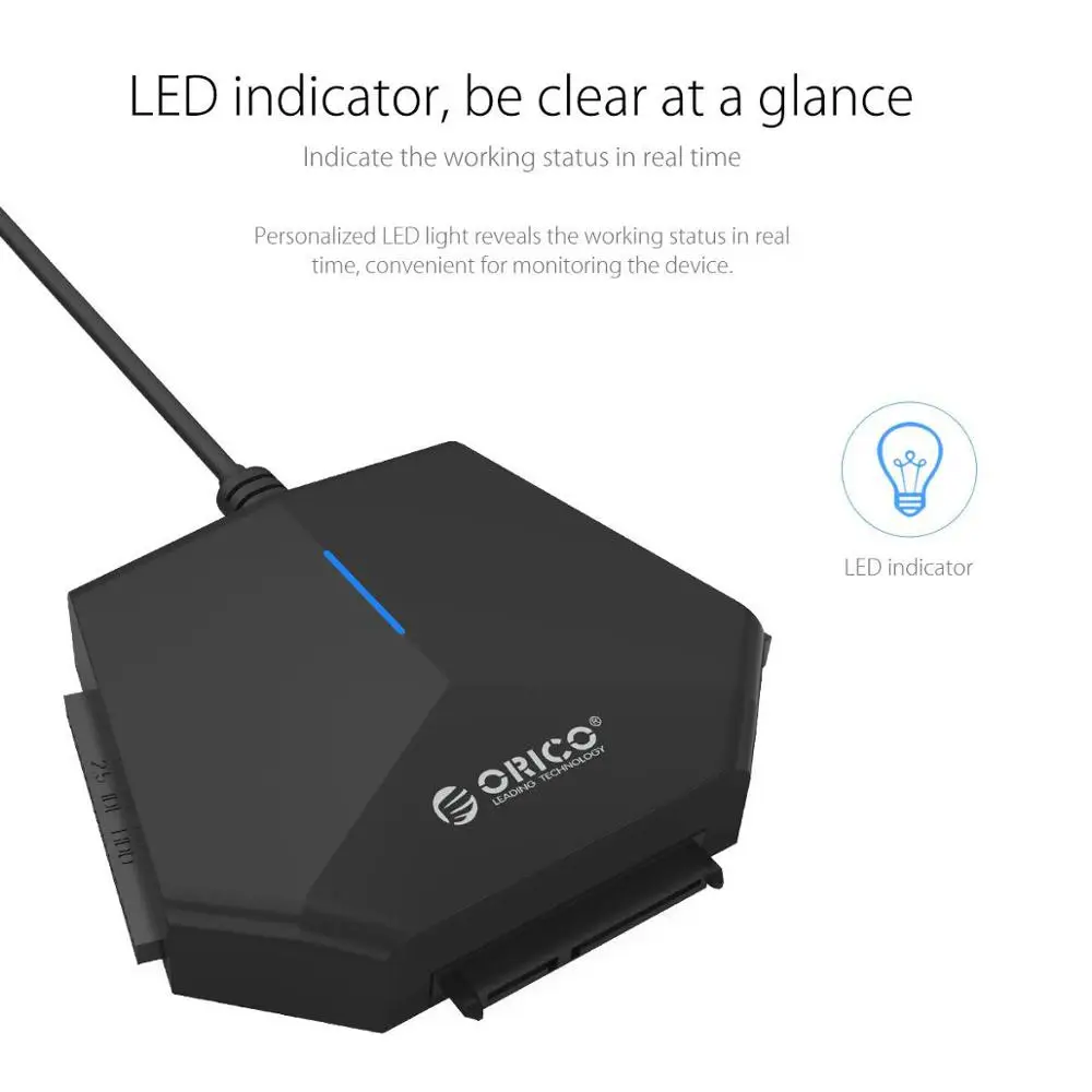 ORICO SATA к USB 3 0 адаптер жесткого диска 2 5/3 5 дюйма и IDE 5Gpbs высокоскоростной с