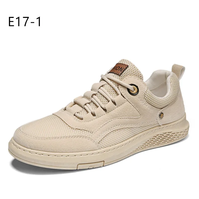 

New summer breathable mesh upper men's shoes, slats, low-top casual sports, British fashion trend, all match E17