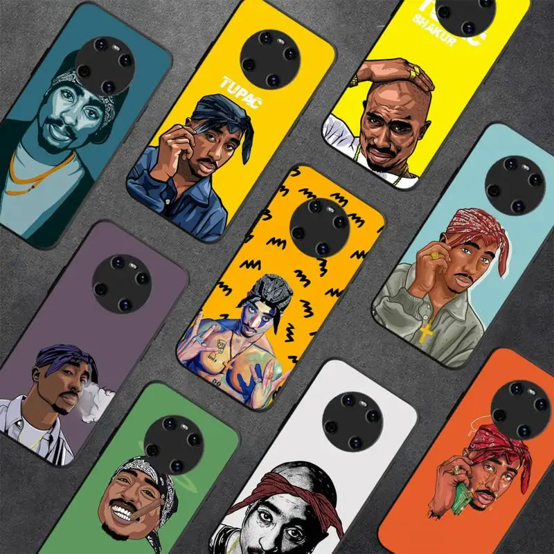 

Rapper 2pac singer Tupac Phone Case For Huawei Y 5 Y6 2019 Y5 2018 Y9 2019 Luxury case for 9prime2019