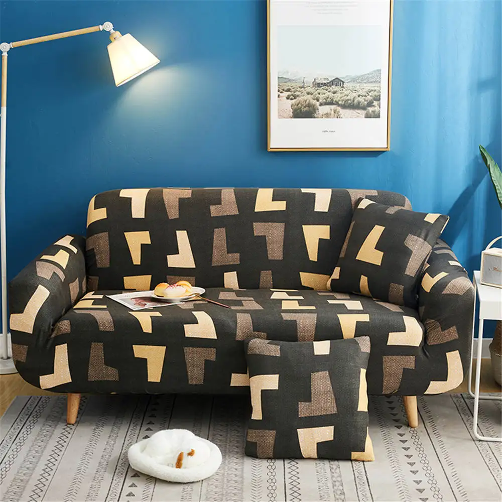 European Style sofa covers for living room with sheet pillow Winter warm super soft corner cover of Furniture Protector | Дом и сад
