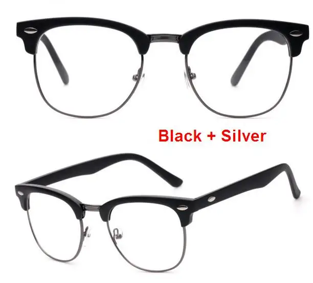 J47 брендовая дизайнерская оправа для очков полу Половина в металлической рамке