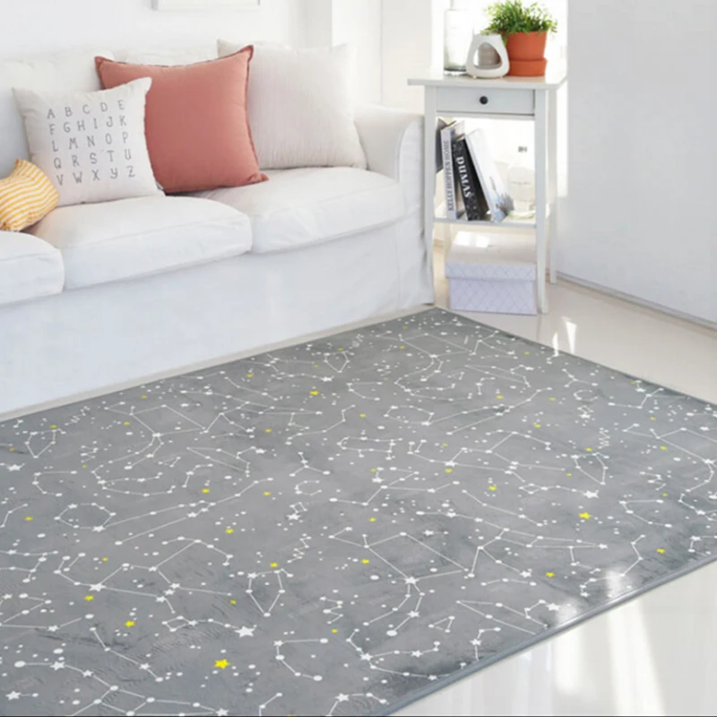 

Constellation Printed Large Area Carpets For Living Room Mat/Rugs Home Coffee Table Rug Window Carpet Bay Room Bedside Bedroom