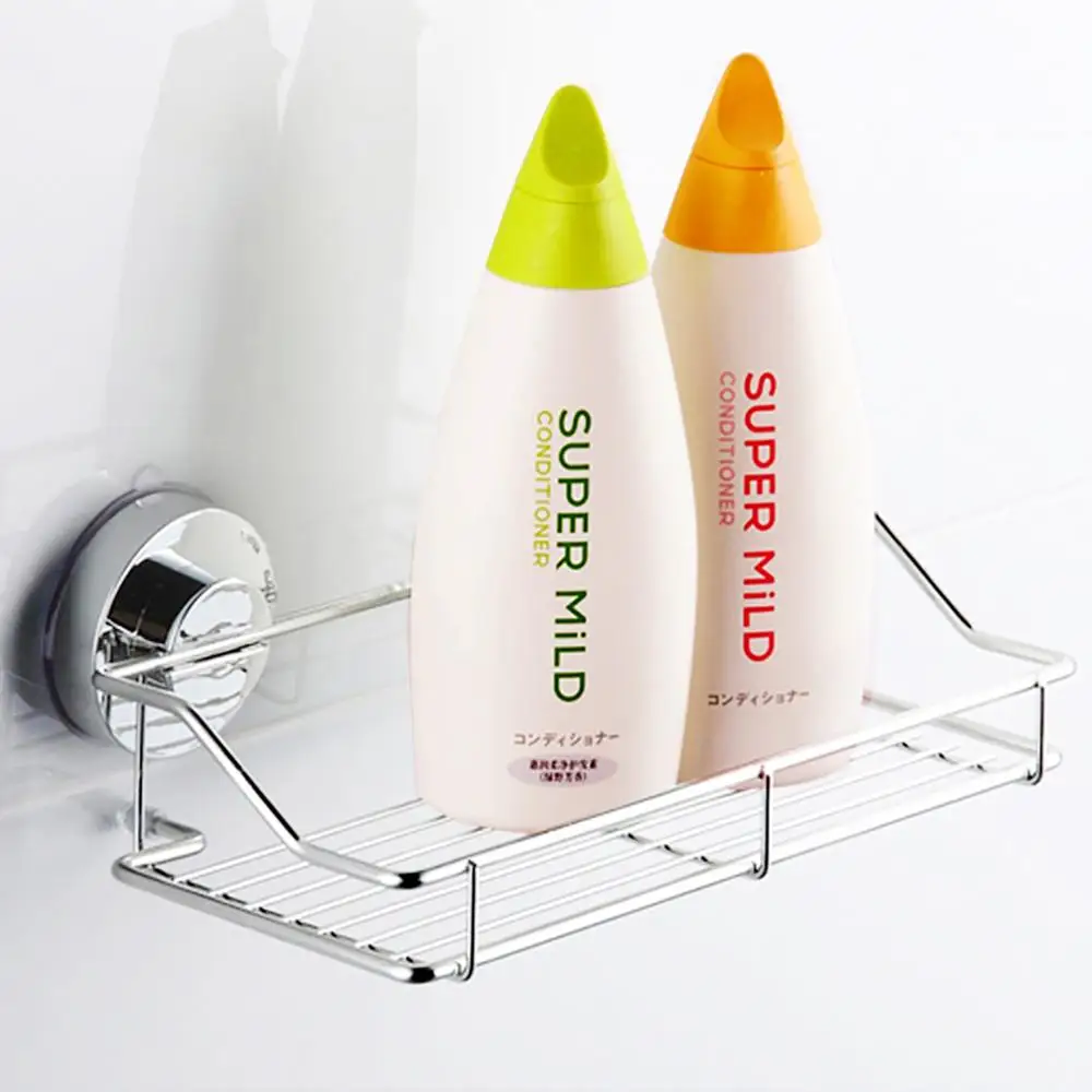 Полка для ванной вакуумный держатель на присоске Душ Caddy корзина из нержавеющей