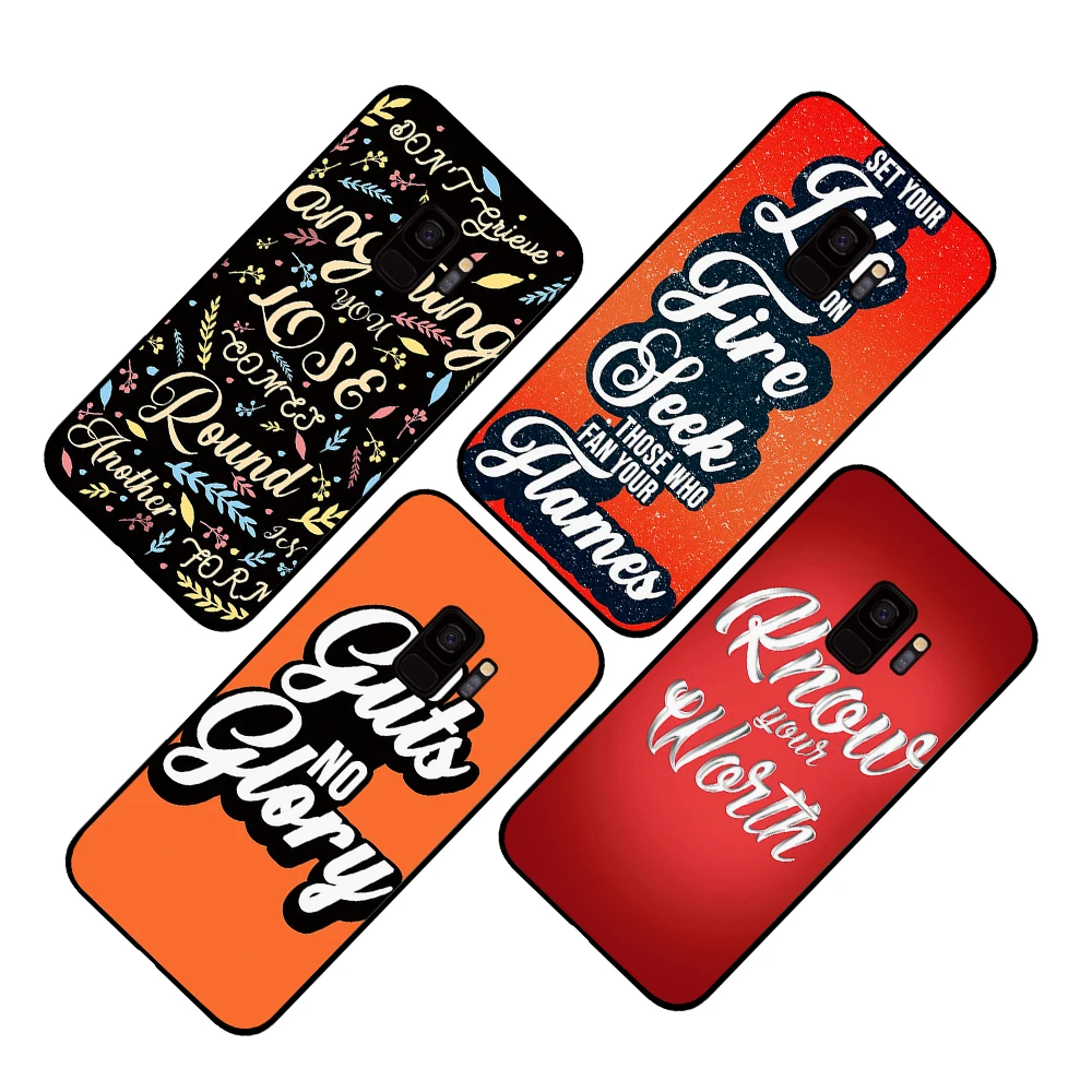 Quote Mixed Media For Samsung Galaxy A6 A8 Plus A7 A9 2018 A5 2017 18 J530 J7 J8 | Мобильные телефоны и аксессуары