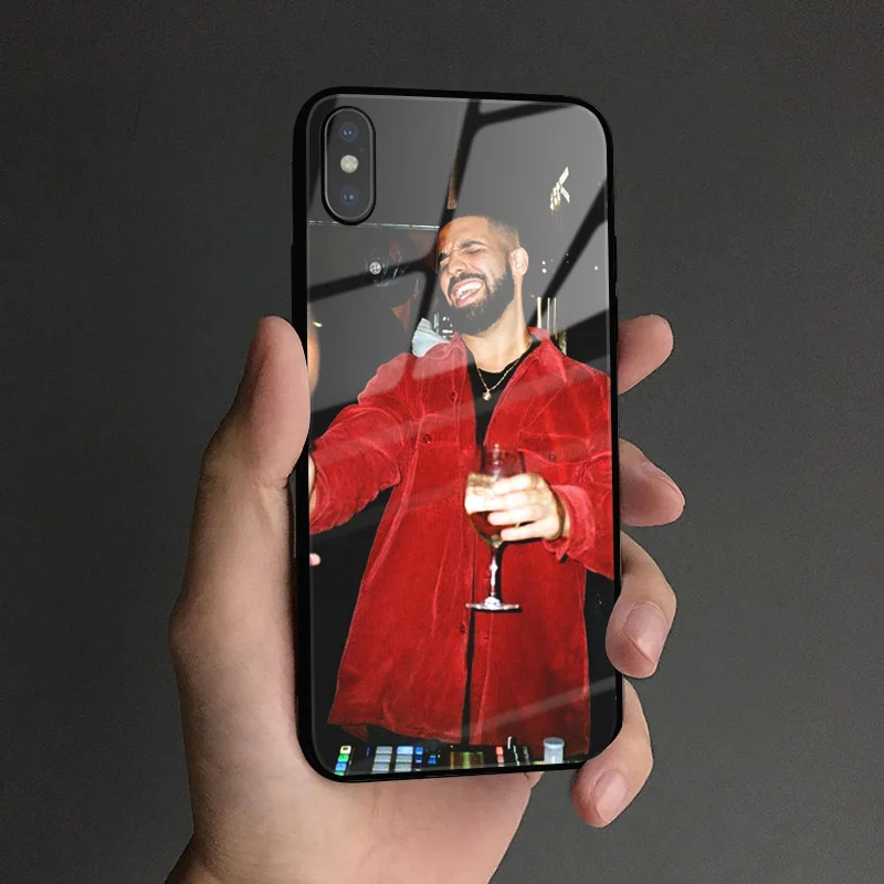 Чехол для телефона DRAKE RAPPER hiphop Coque, мягкий силиконовый стеклянный чехол для Apple iPhone 6 6s 7 8 Plus X XR XS 11 Pro MAX - Цвет: DRAKEA 4