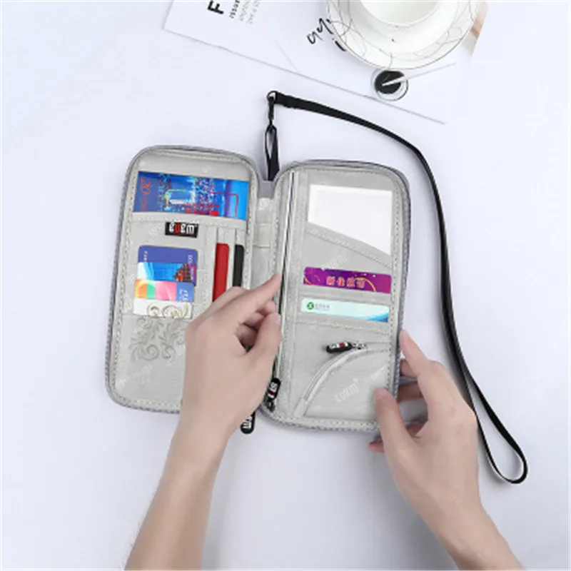 Многофункциональная дорожная сумка для хранения кошелек паспорта и карт