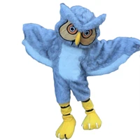 gray fursuit owl mascot costume long furry adult cosplay fancy dress christmas halloween birthday party outdoor character outfit