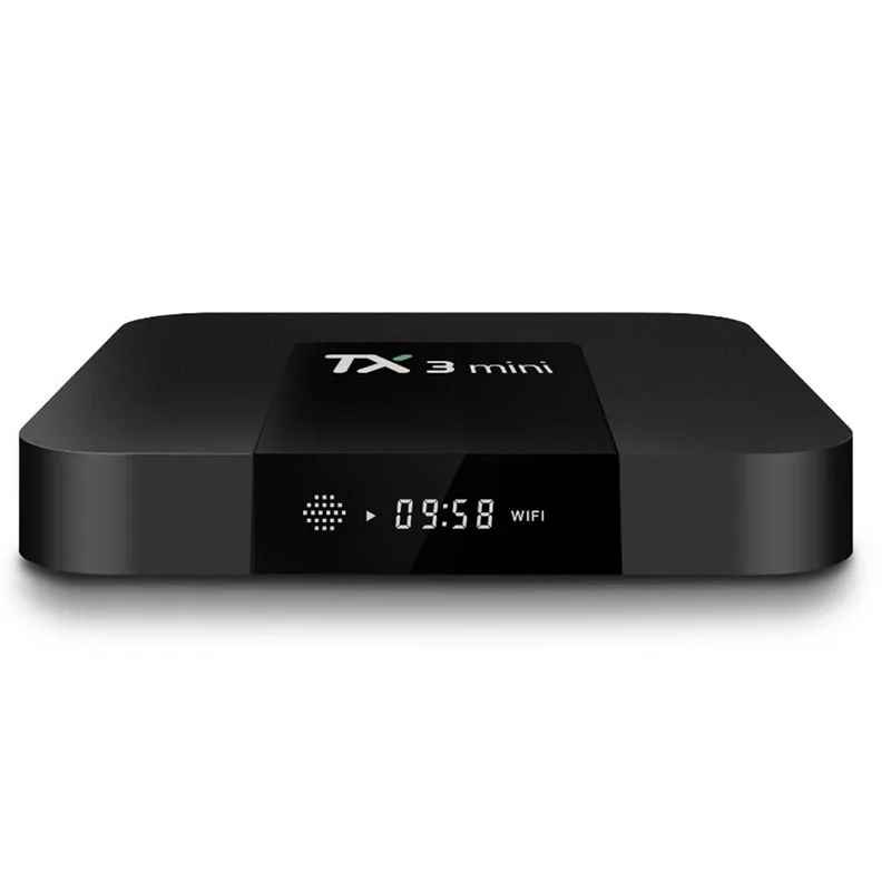 TX3 Мини Android 7,1 tv Box Smart tv H2.65 IP tv 4K телеприставка Мультимедийный проигрыватель с IPTV Amlogic S905W 1G 8G Tanix box