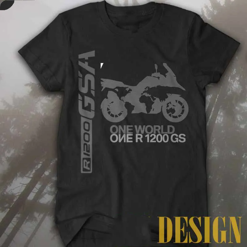 

Один мир один 1200GS. Гоночные Приключения Германия мотоцикл 1200 GS футболка. Летняя Хлопковая мужская футболка с коротким рукавом и круглым выр...