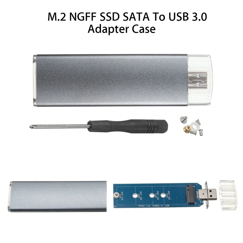 M.2 Ngff Ssd Sata на Usb 3 0 конвертер адаптер чехол внешний корпус для хранения |