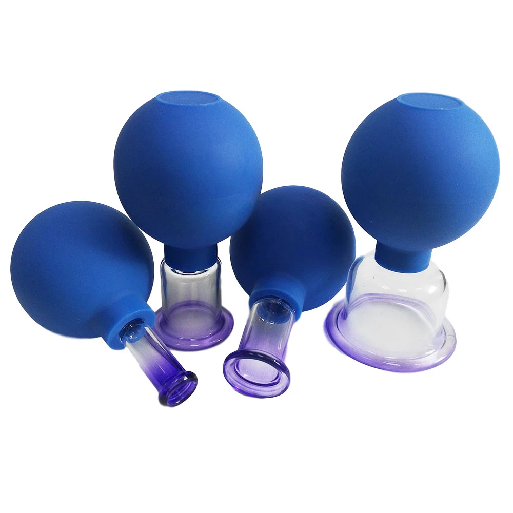 Антивозрастные стеклянные банки терапевтический набор для массажа лица и тела