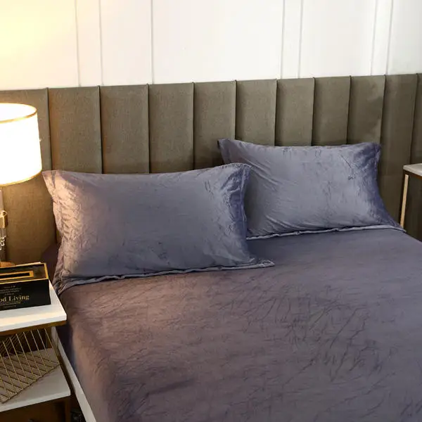 Оптовая продажа простыня полиэстер кристалл бархат постельное белье для матраца