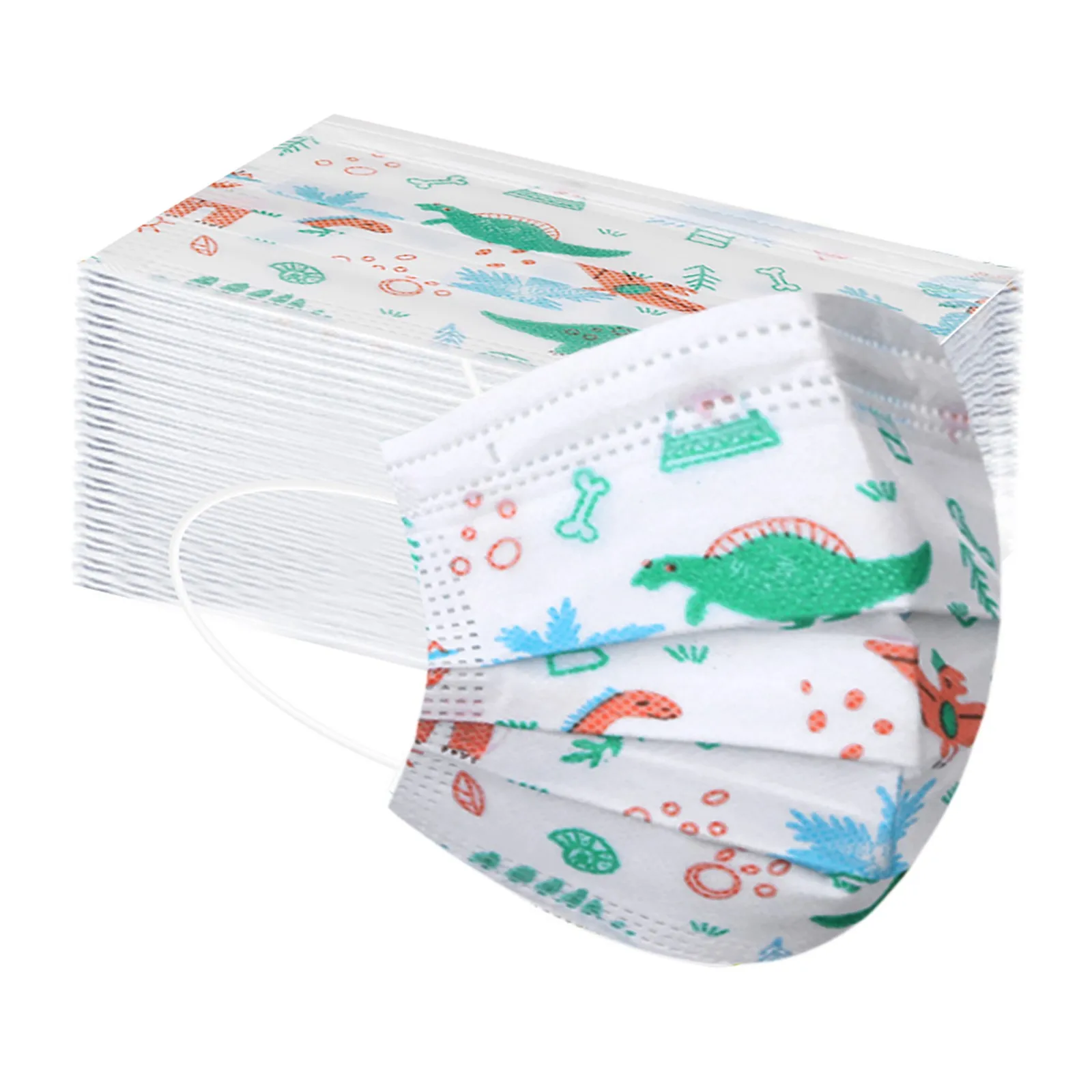 

50pc Children's Mask Breathable Comfortable Disposable Face Mask 3ply Ear Loop Mascarilla Desechable