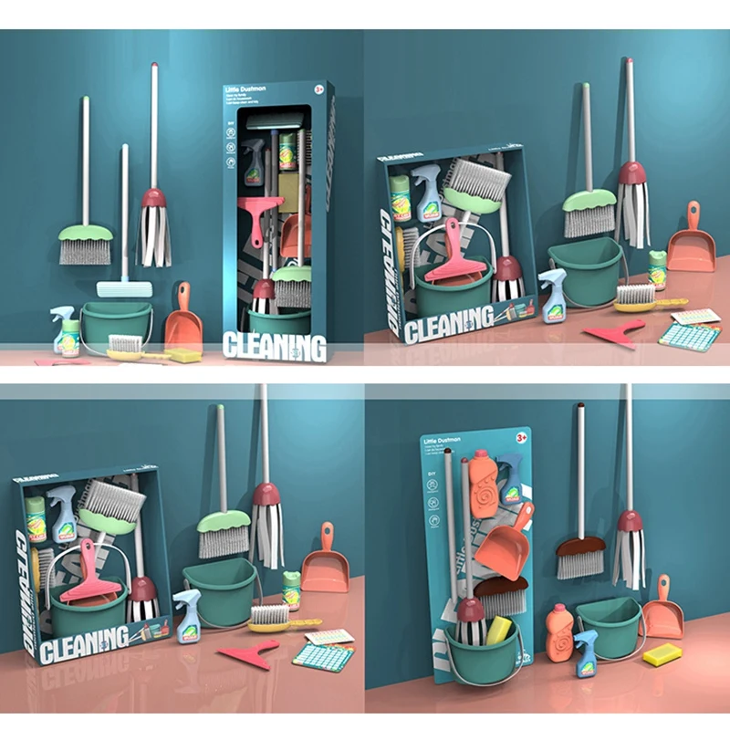 

Детская образовательная имитация, игрушечный домик для ролевых игр, тренировочный инструмент для уборки для мальчиков и девочек, набор для ...