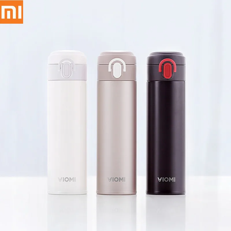 

Xiaomi Mijia VIOMI Portable Stainless Steel Vacuum 24 Hours Flask Water Smart Takeout Bottle Thermos Single Hand ON
