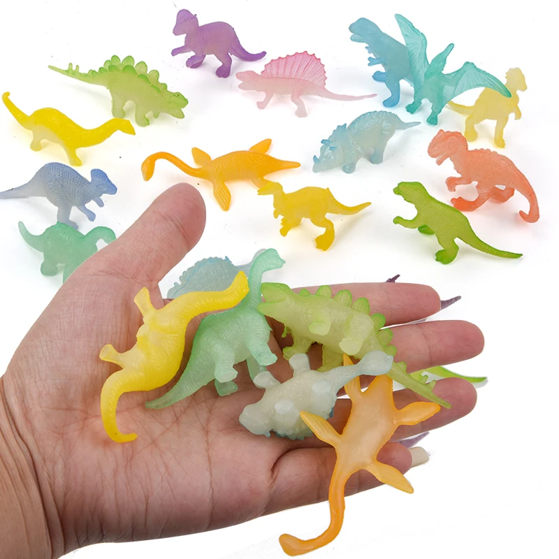 Светящийся мини Динозавр мир Юрского периода модель игрушка пластиковое