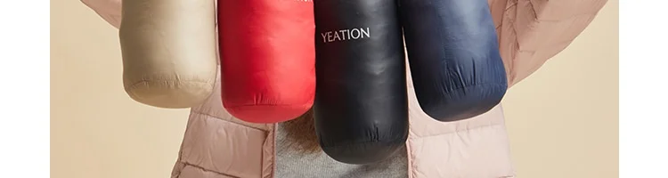 Xiaomi Yeation, женский пуховик, ультра-светильник, тонкий, новинка, Осень-зима, тонкий, короткий, теплый, белый, утиный пух, пальто, женская верхняя одежда