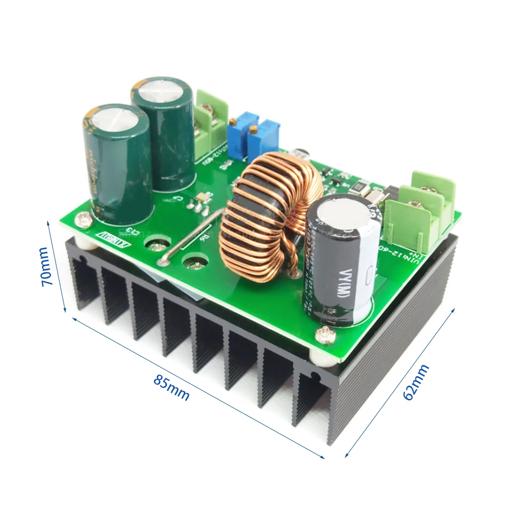 

600W 10-60V to 12-80V Adjustable Step-up Voltage Regulator Auto Power Supply Transformer High Quality