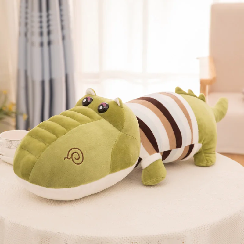 

60/80/100cm Big Crocodile Lying Section Plush Pillow Mat Soft Stuffed Animal Toy Kawaii Ceative Pillow for Children Girl Gifts