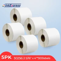 5 rolls 30256 for dymo address label thermal paper shipping label 30256 2 516 x 4 300labelsroll for dymo labelwriter