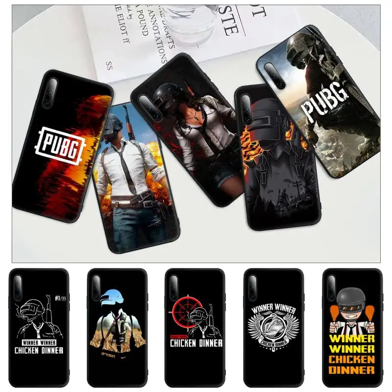 

Pubg Chicken Black Silicone Cell Phone Case For Redmi Note 6 8 9 Pro Max 9s 8t 7 5A 5 4 4x Cover