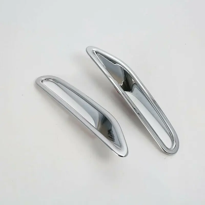 2 * Хромовая Серебряная задняя крышка для противотуманного светильника из