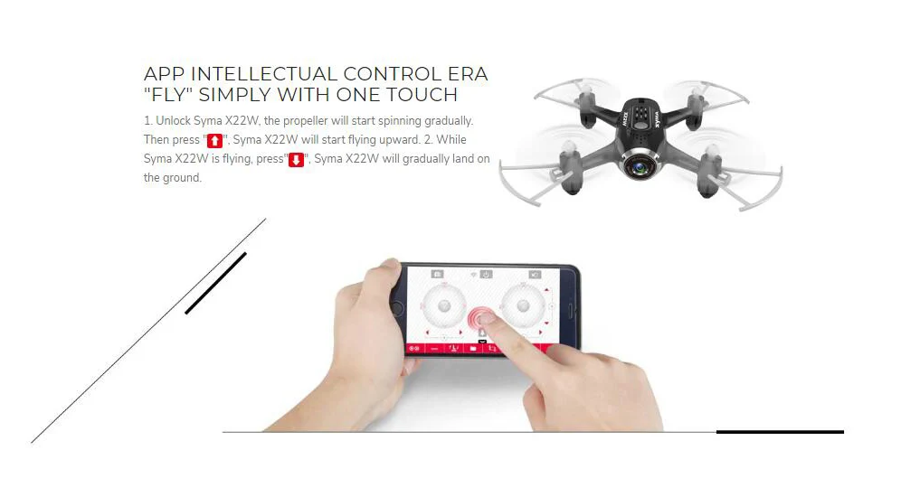 Original SYMA X22W Drone With Camera FPV Wifi Real Time Transmit Headless Mode Hover RC Helicopter Quadcopter Drone kids toys align helicopters