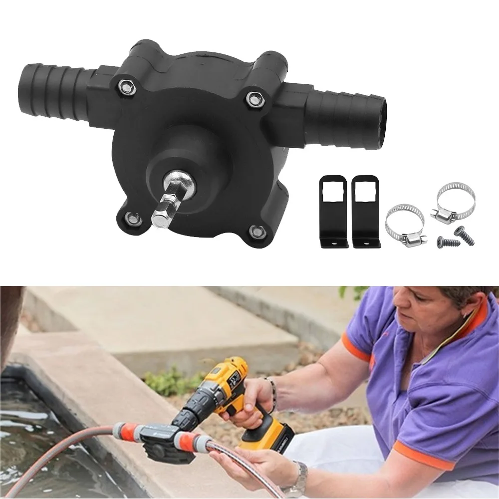 

Portable Electric Powered Drill Pump Mini Hand Self Priming Oil Water Transfer Pumps Water Pump Home Garden Outdoor Tool 1Pcs