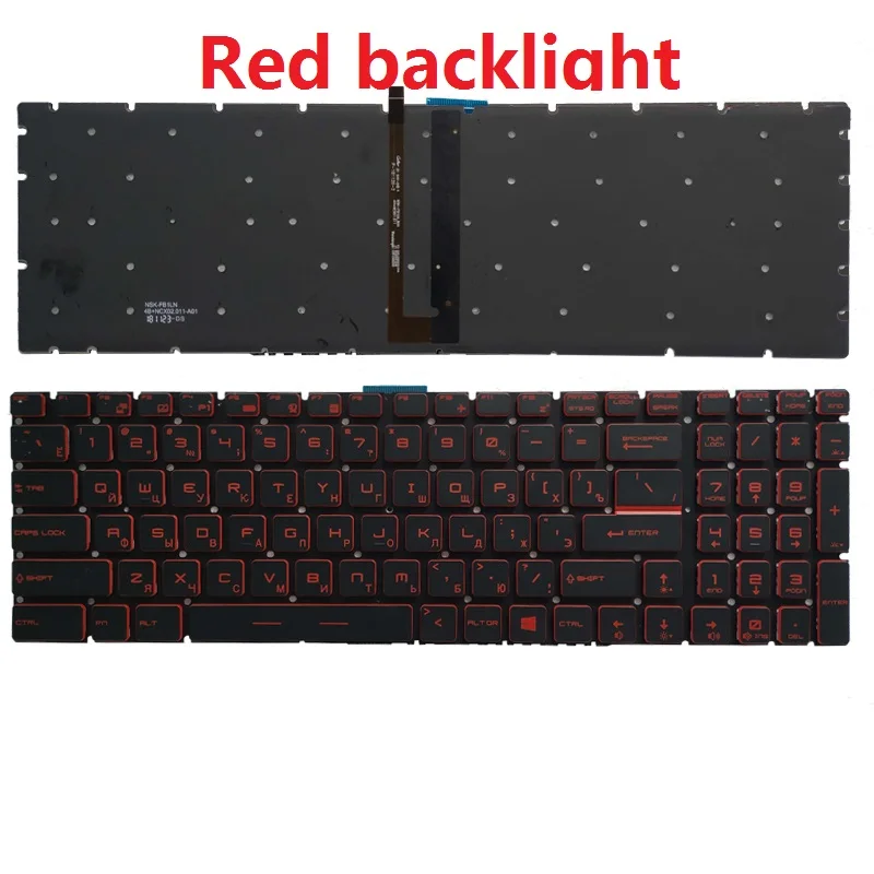 Новая русская клавиатура для ноутбука MSI GE62 6QC 6QD 6QE 6QF 6QL черная с подсветкой |