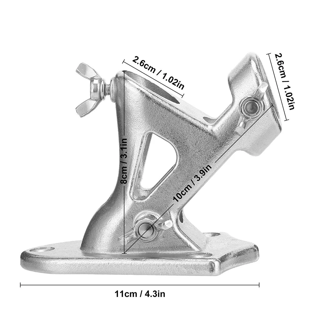 

Aluminum Alloy Flag Holder Wall Mounted Flag Stand Angle Multipurpose Bracket 2 Position Flagpole Bracket